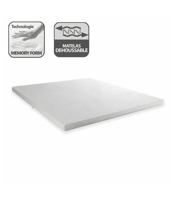 surmatelas mémoire de forme 140x190 dehoussable